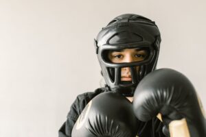 teenage wushu athlete